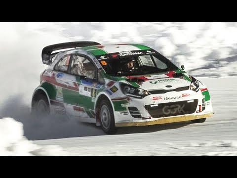 Kia Rio WRX Supercar racing on snow during The Ice Challenge 2020 Livigno
