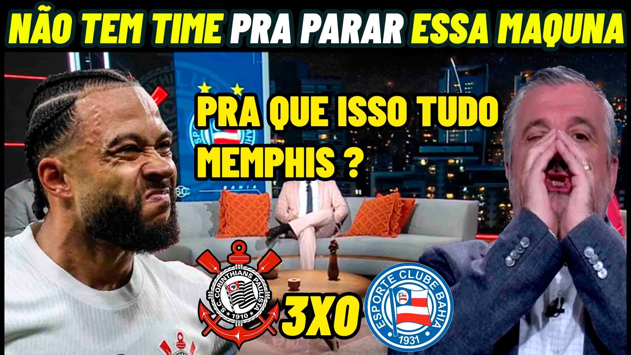 PÓS JOGO CORINTHIANS GOLEIA DE NOVO COM SHOW DE MEMPHIS DEPAY
