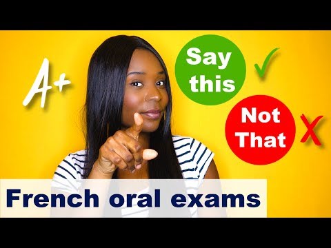 French Oral Exam: Improve your vocabulary with 10 words only (Grade saver!)