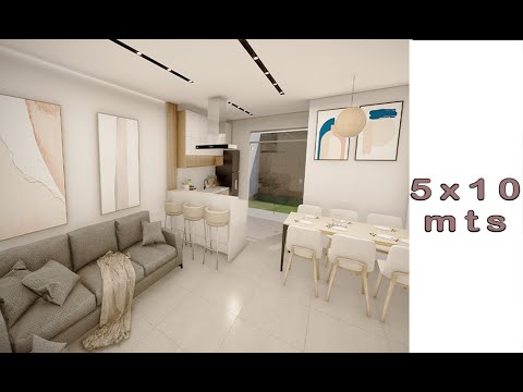 SMALL HOUSE 5x10 m - 2 FLOORS WITH 3 BEDROOMS