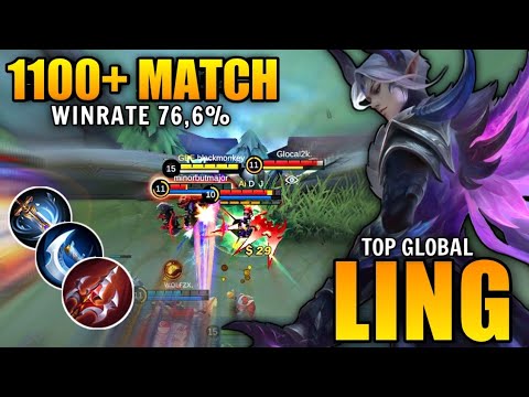 76,6% Win Rate Ling Perfect Gameplay | Top Global Ling best Build Tersakit S26 - Mobile Legends