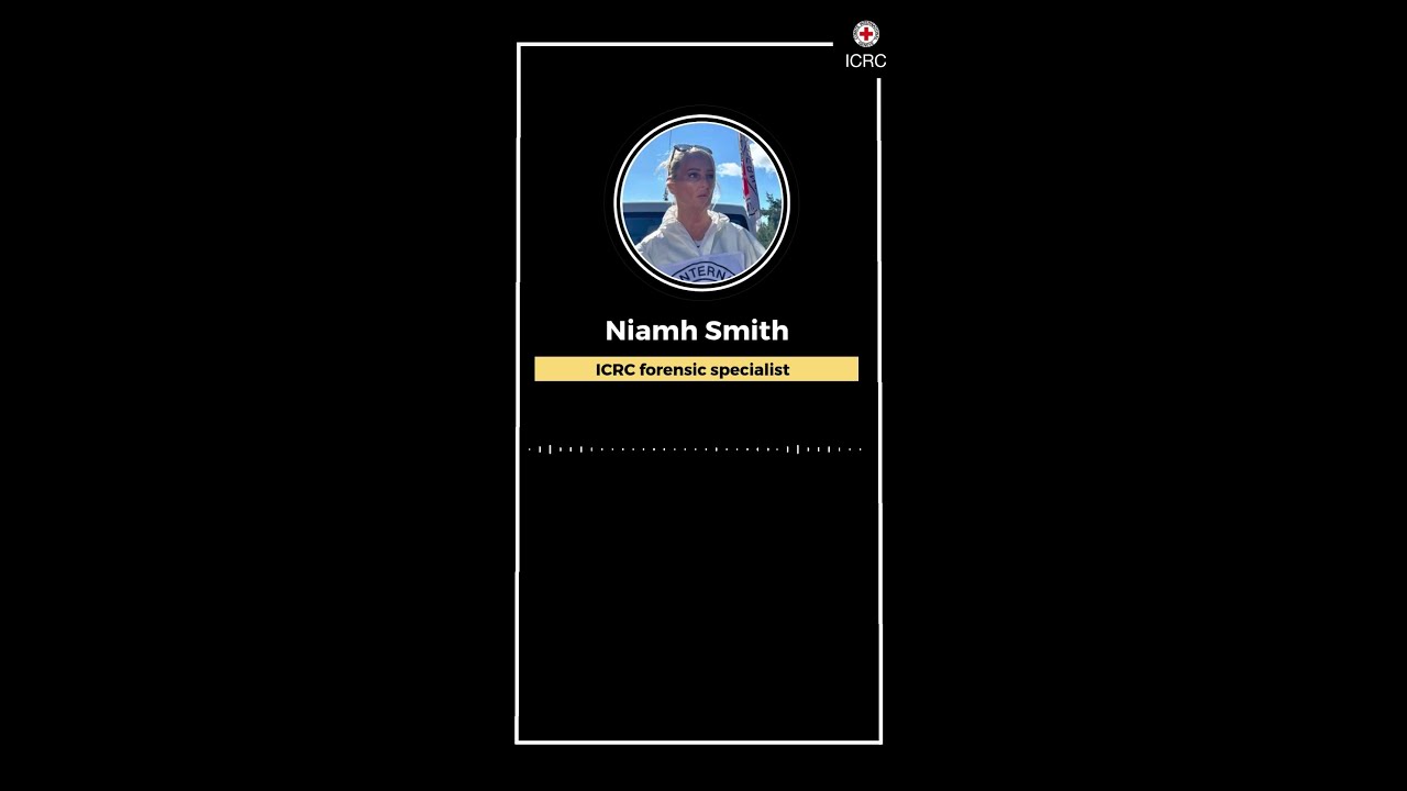 Niamh Smith, the ICRC forensic specialist