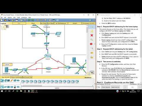 10.2.2.7 Packet Tracer - DHCP and DNS Servers | 41518110068 #ProdiTIUMB