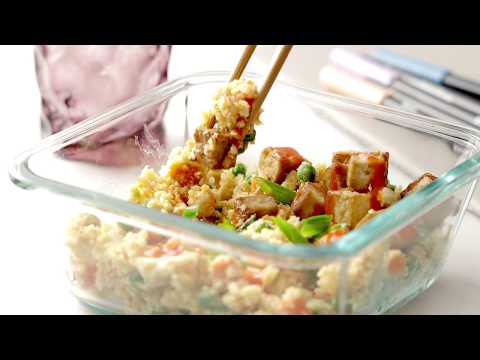 Cauliflower Fried Rice with Crispy Tofu