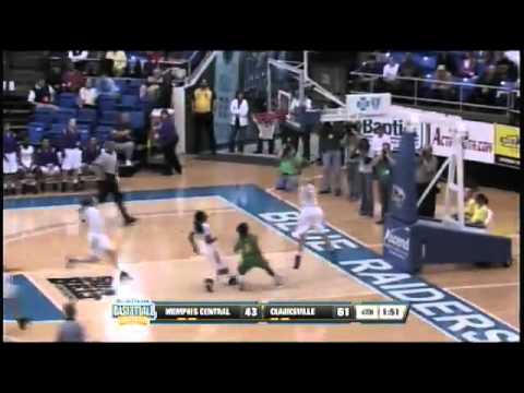 Clarksville's Bashaara Graves makes a huge block to set up a breakaway