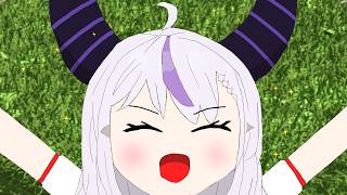 【手書き】ラプラスにお礼を言わせようとしたら告白されて赤面する風真いろは【ラプラス・ダークネス/風真いろは/切り抜き漫画】