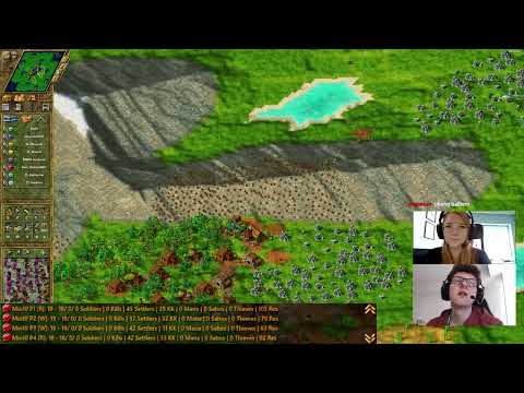 Burschi & Phoexon vs KDSystem & PvtPJ - Spiel 2 - Siedler 4 2vs2 Tournament 2022