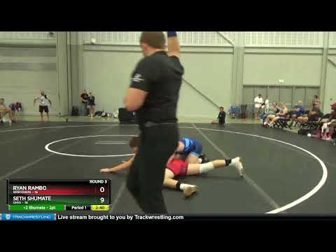 195 Lbs Round 3 (8 Team) - Ryan Rambo, Wisconsin Vs Seth Shumate, Ohio 905b