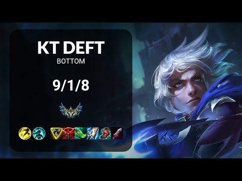 KT Deft Ezreal vs Jhin BOTTOM - KR CHALLENGER Patch 14.17