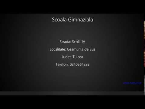 Scoala Gimnaziala Ceamurlia de Sus