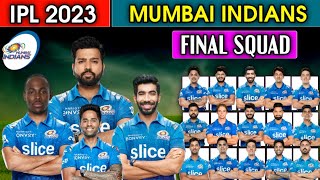 IPL 2023 | Mumbai Indians Full And Final Squad | MI Squad IPL 2023 | MI 2023 Squad