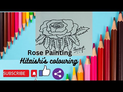 Rose Drawing Tutorial @HitaishiSaha