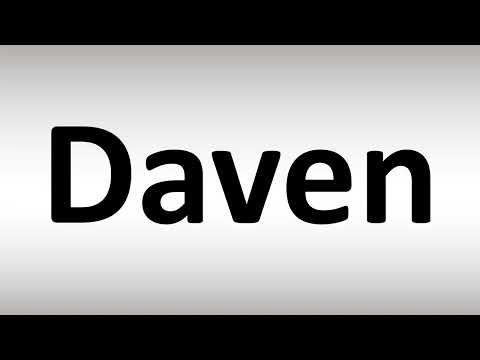 How to Pronounce Daven