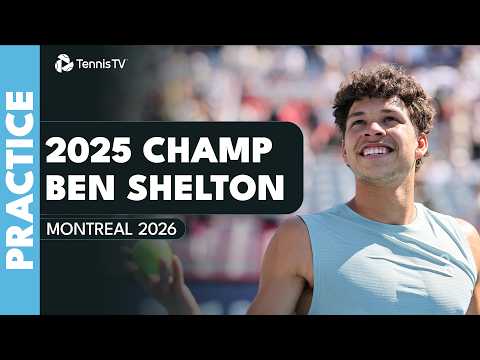 LIVE PRACTICE: Ben Shelton Practices Live In Montreal!