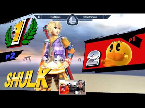 Sm4sh@Mines 55 - HLG|Jesus (Pac-Man, Charizard) Vs. RRS|Zranzax (Shulk, Kirby) - Winners QF