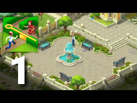 Gardenscapes - Puzzle Game Walkthrough Part 1 Tutorial (ios Android)