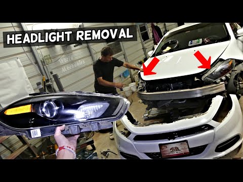 HEADLIGHT REMOVAL REPLACEMENT DODGE DART