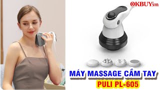 Video Máy massage bụng cầm tay 4 đầu hồng ngoại Puli PL-605