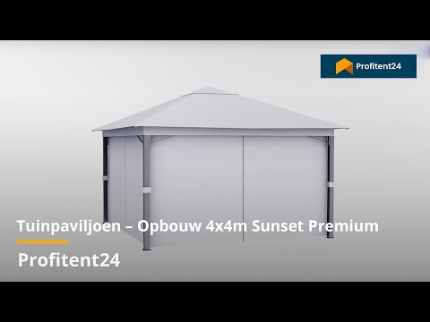 Tuinpaviljoen – Opbouw 4x4m Sunset Premium