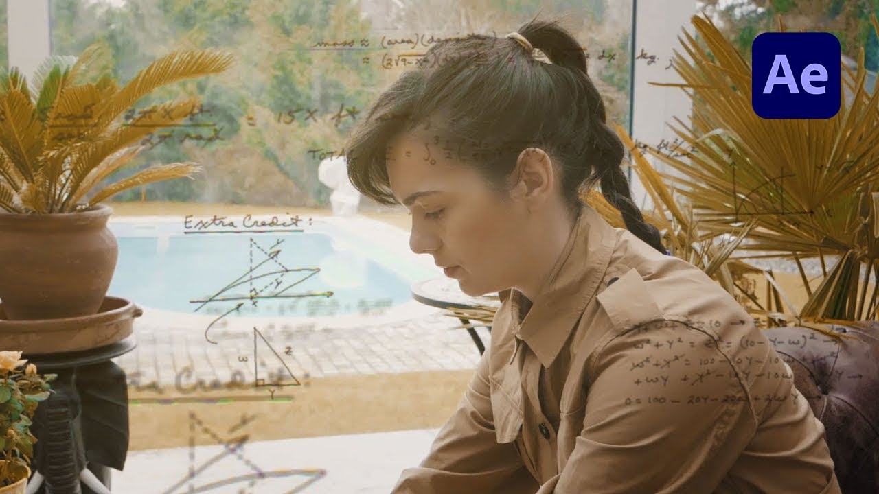 Visualize Writing and Thinking to Moving Footage - After Effects