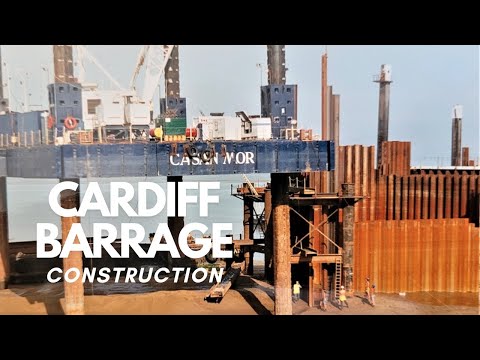 Photo slideshow  - Cardiff Bay Barrage c.1995.