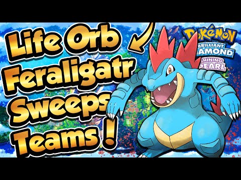 Life Orb FERALIGATR SWEEPS TEAMS! - Pokémon Brilliant Diamond & Shining Pearl Competitive Battles