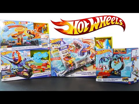 🌟 HOT WHEELS CITY ZESTAWY 2024 Rozpakowywanie zabawek: Trex Chomp Down Bat Loop Attack i więcej! |