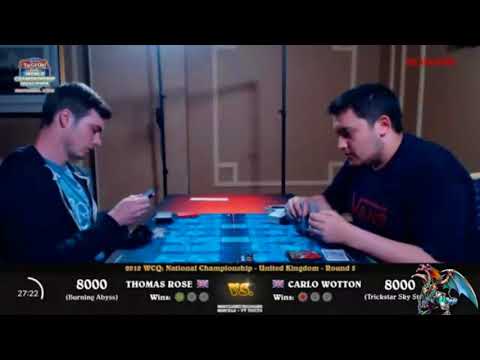 Yu-Gi-Oh!...WCQ United Kingdom! | Round 5 | Burning Abyss vs Trickstar Sky Stricker.