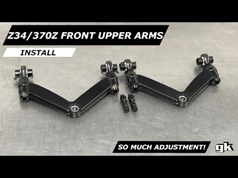 Gktech Z34 370Z Front Upper Camber Arms - Install