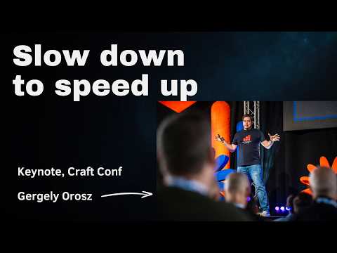 Video thumbnail: Slow down to speed up: AI and software engineering