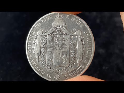 1845 Prussia Germany 2 Thaler Coin • Values, Information, Mintage, History, and More