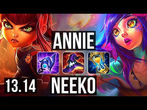 ANNIE vs NEEKO (MID) | Rank 4 Annie, 3.5M mastery, 1700+ games, Rank 27 | EUW Challenger | 13.14