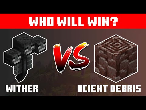 WITHER VS ANCIENT DEBRIS.  Who Will Win?