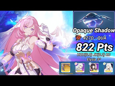 Redlotus D427: Opaque Shadow (QUA) 822 Pts - HOH(S.0) JK(S.2) RC 3* | Honkai Impact 3