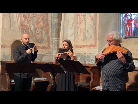 Làszló Zempléni:  II. Adagio from "Trio for Flutes"  (Pan Flute Trilogy)