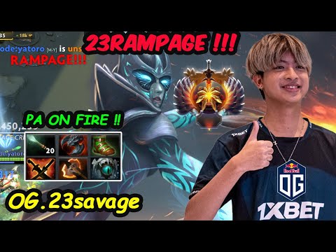OG.23savage Phantom Assassin Arcana on Fire !! Another Rampage Server Eu Ranked