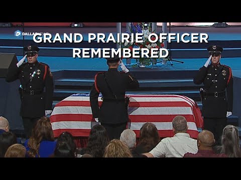 Grand Prairie Police officer A.J. Castaneda's funeral