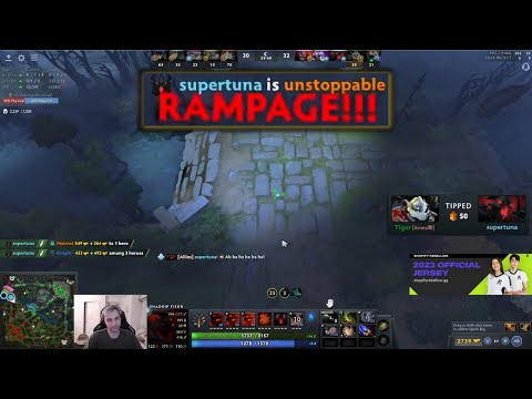 Arteezy PMA "Can't stop me" from 1-6 gets RAMPAGE 20mins later on in the game