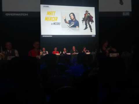 Overwatch Voice actor intro to stage.