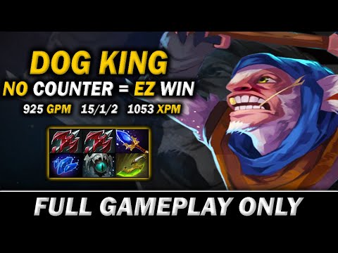 DOG KING, playing Meepo with No Counter = 100% WIN - Full Gameplay Meepo #411