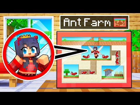 Living inside an ANT FARM in Minecraft!