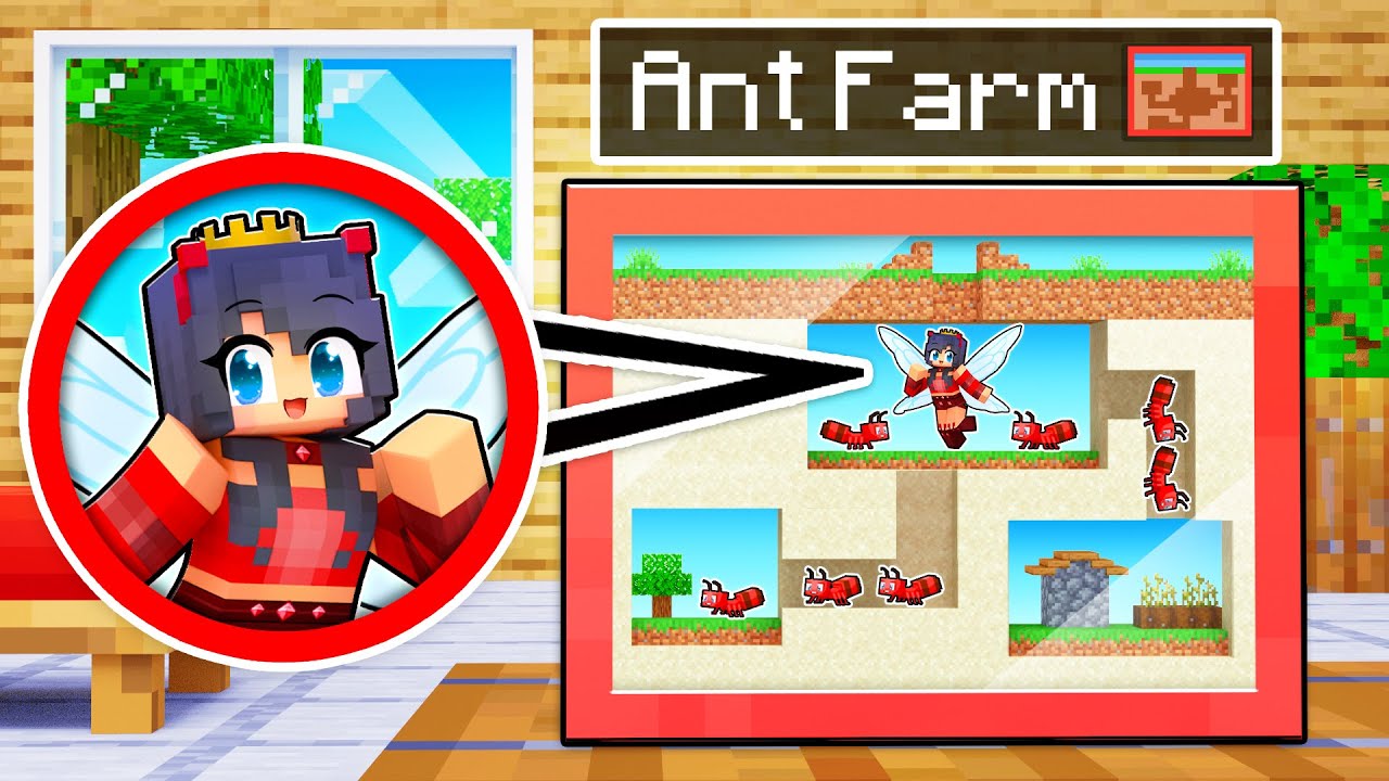 Living inside an ANT FARM in Minecraft!