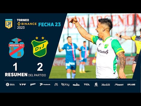 #TorneoBinance 2023 | Fecha 23 | resumen de Arsenal - Defensa y Justicia