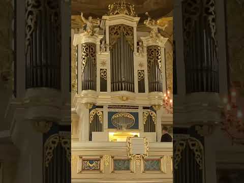 Stefan Donner an der Thielemann-Orgel (1731) in Gräfenhain