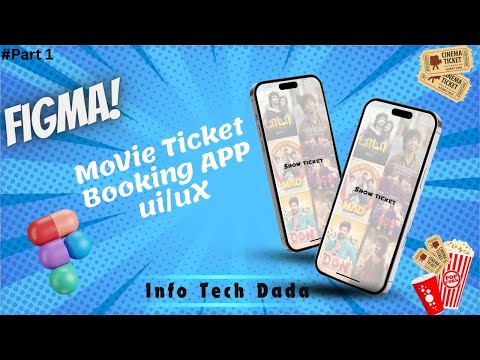 Movie Ticket Booking App UI Design Using Figma #figma #tutorial #playlist #daoshdesigns #Part1