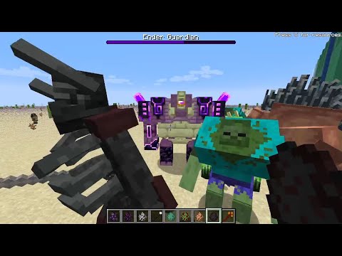 Ender Guardian VS All Mutant Mobs | Minecraft |