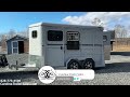 2024 Valley Trailers 2 Horse Thoroughbred Slant Bumper Pull Trailer