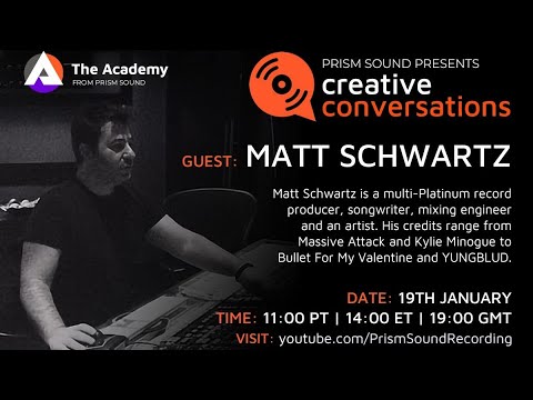 Creative Conversations with special guest MATT SCHWARTZ