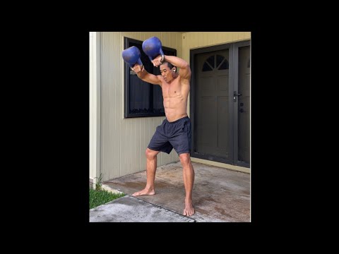 Day 241 FitPro Hawaii Workout - Double 20 kg. Thrustersnatch + Pull Ups - January 10, 2010 11:46 am