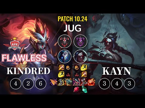 APK Flawless Kindred vs Kayn Jungle - KR Patch 10.24